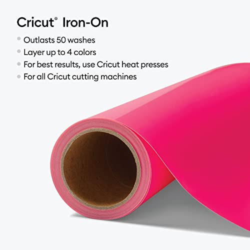 Image of Cricut Iron-On (12 ft, Neon Pink