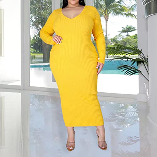 Image of Women's Plus Size Sexy Long Sleeve Maxi Sweater Off Shoulder Knit Dress | Warm Sweater, Casual,Party,Work,Date,Wedding,Cocktail,Nightclub,Clubwear,Cocktail,Daily Wear,Christmas Party Work.