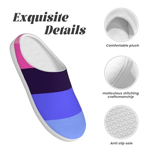 Lgbtq Omnisexual Pride Adult Cotton Slippers Home House Indoor Shoes4