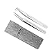 Ensemble de pincettes de volume de précision - FEITA Professional Curved Incled & Pointed Brucelles en acier inoxydable pour l'extension de cils 3D 6D, l'épilation (2 pièces)