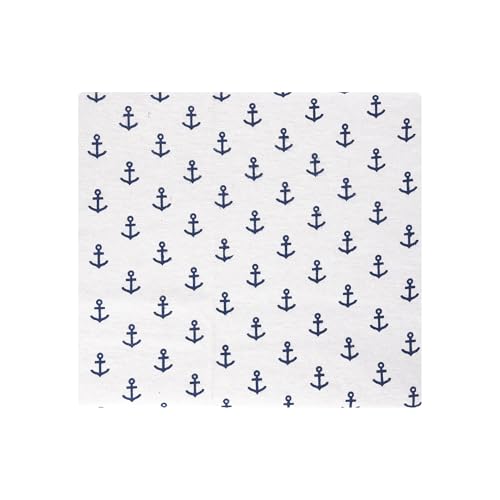 Image of Hudson Baby Cotton Flannel Receiving Blankets 4-Pack, Sea Friends, One Size