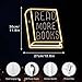 Kiparfod Read More Books Neon Sign Dimmable Book Neon Lights Classroom LED Light Up Sign for Bedroom Bookstore Reading Room Library Museum Study Room Decoration(11.8