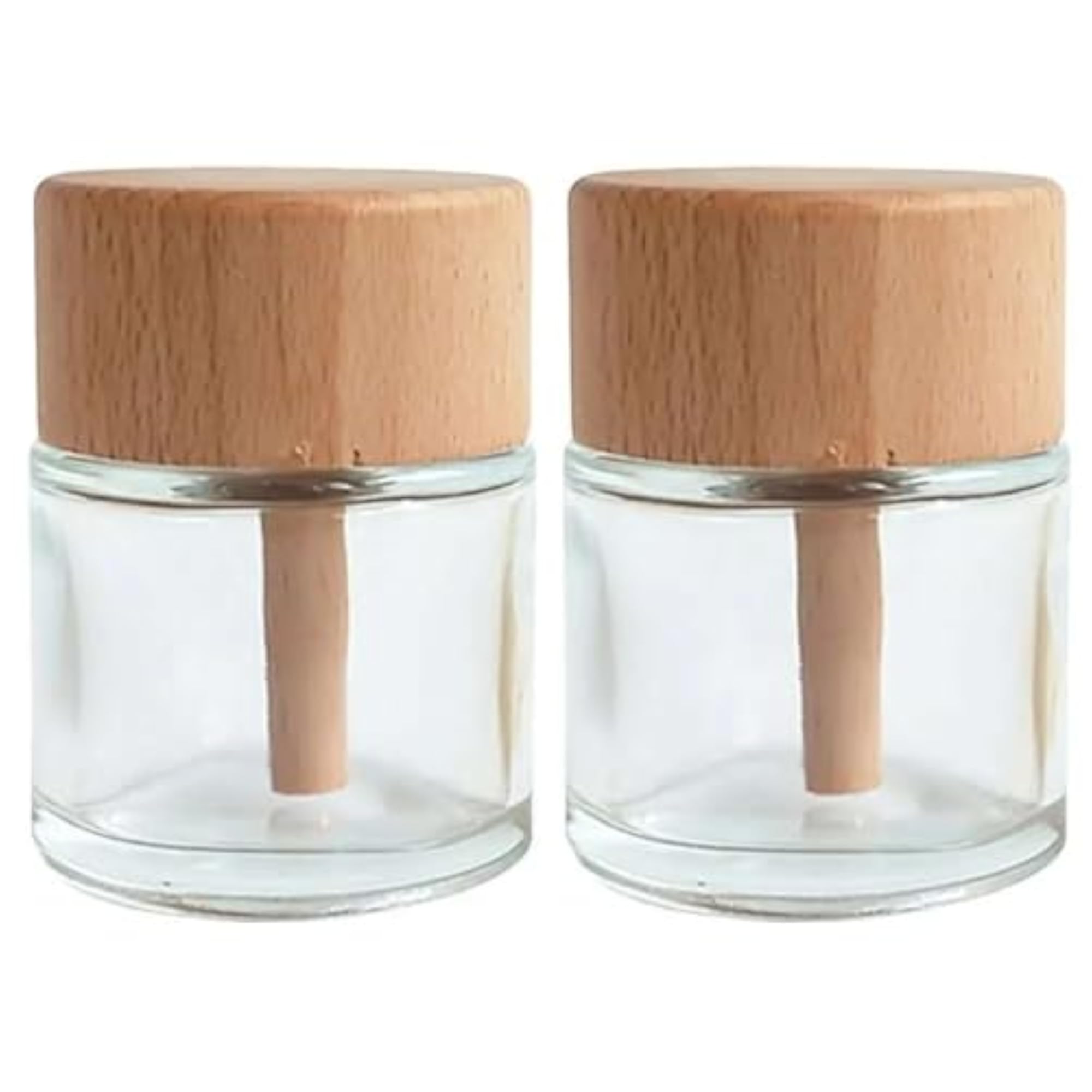 Aromatherapy Diffuser Bottles: 2x 50ml Clear Glass
