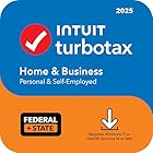 TurboTax Desktop Home & Business 2025, Federal & State Tax Return [Download] [PC/Mac Online Code]