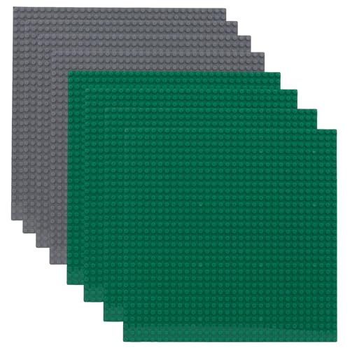 Fousenuk 8 Stück Platten-Set Bauplatte, Grundplatte Platte Plastik mit...