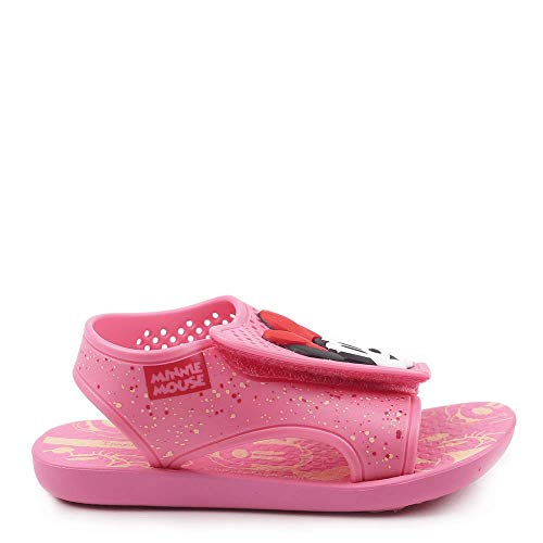 Sandália Disney Momentos, Ipanema Kids, Bebê Unissex, Rosa/Vermelho/Amarelo, 22