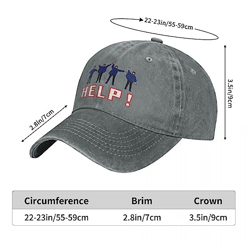 TONFON Classique Casquette de Baseball Washed Men’s Baseball Cap Help Trucker Snapback Caps Dad Hat The Beatle Band Golf Hats Noël Anniversaire Parti Cadeau - Les Beatles, Paul McCartney, John Lennon, RIngo Starr, George Harrison TONFON Classique Casquette de Baseball Washed Men's Baseball Cap Help Trucker Snapback Caps Dad Hat The Beatle Band Golf Hats Noël Anniversaire Parti Cadeau – Image 5