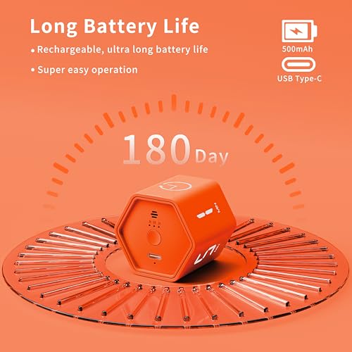 Image of Productivity Timer 1, 5, 10, 30, 60 Minutes Preset, Desk Cube Timer with Gravity Sensor /Mute /Vibration for ADHD, Work, Study, Kitchen, Back to School (Luxe Orange)