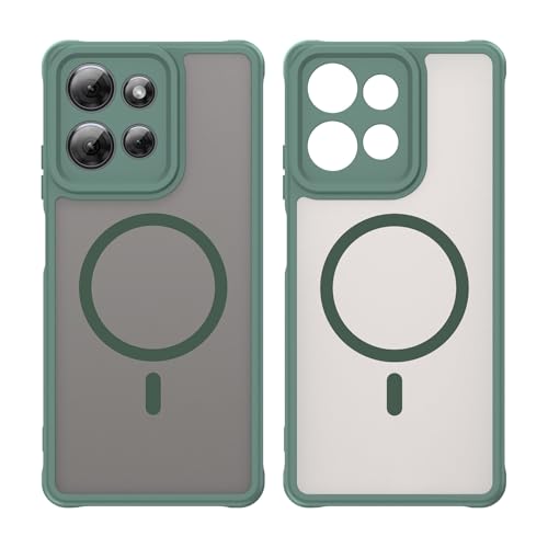 Image of Compatible with Moto G Play 2025 Case Cover,Compatible with MagSafe,Anti-Fall,Compatible with Motorola Moto G Power 2025 / Moto G 5G (2025) XT2513V T2513-1 Cell Protective Phone Case Green