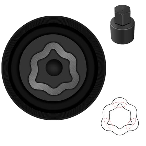 Image of J-Wheel Locking Nut Key Compatible with Toyota, Lexus, Tacoma | Wheel Lock Nut Socket Adapter, Anti-Theft Lug Nut Removal Tool, Anti-Theft Screw Remover, Repair Tool, Tyre Fitting, garage