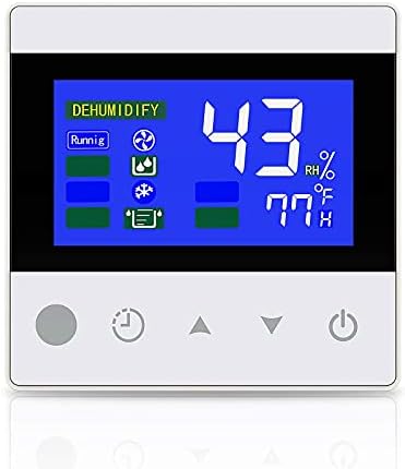 Moiswell Crawl Space Dehumidifier Remote Controller for Digital Humidity, Temperature, Timer, Adapt The Humidity Level, for Crawl Space Basement Dehumidifier
