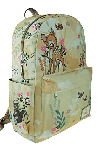 KBNL Classic Disney Bambi Backpack with Laptop Compartment for School, Travel, & Work, Multicolor, A22203-BAMBI2