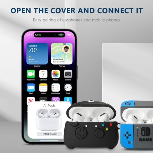 Image of [2Pack] Compatible Airpods Pro 3 Case(2025),Cute Gamepad Design Cases Soft Silicone Protective Cases for Apple AirPods Pro 3rd Generation Case,Airpod Pro 3 Cover with Keychain for Men /Boy