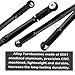 RCMYou Aluminum Turnbuckles Links Upgrades Part for 1/8 Kraton/Outcast 6S BLX/Talion 6S BLX, Alloy Turnbuckles Link Hops Up Upgrades Part,Black