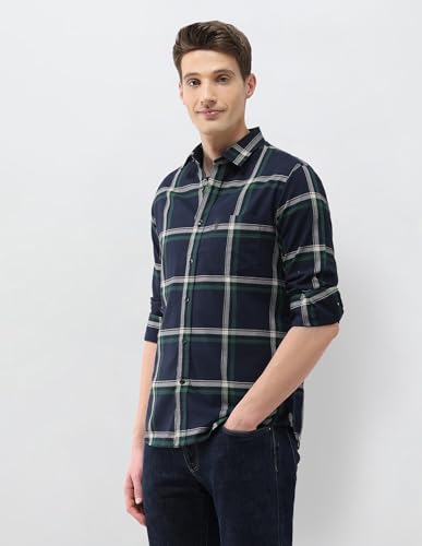 Image of U.S.Polo Association Men's Grid Tattersall Checked Regular Fit Shirt