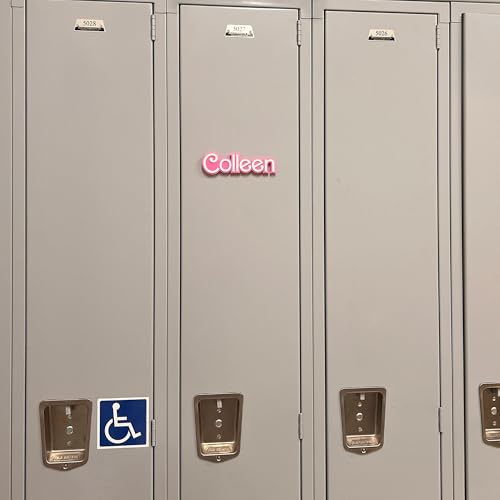 Imán Decorativo Personalizado de Nombre 3D de Acrílico Rosa miniatura 3