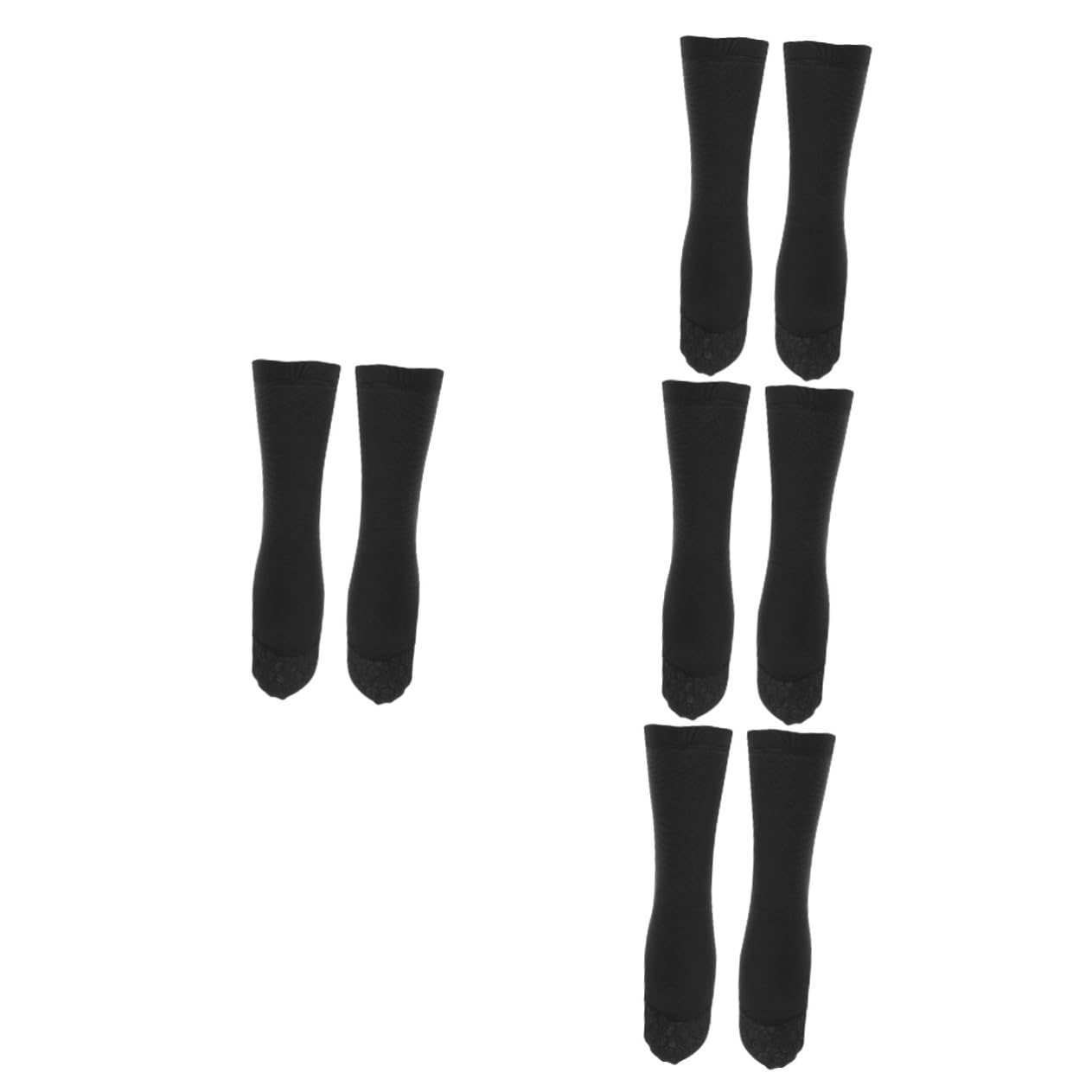 BESPORTBLE 4paia Calze Antiscivolo per Nuoto e Immersioni Calze Neoprene Unisex per Inverno e Sport Acquatici Calzini Foderati e Caldi per Protezione