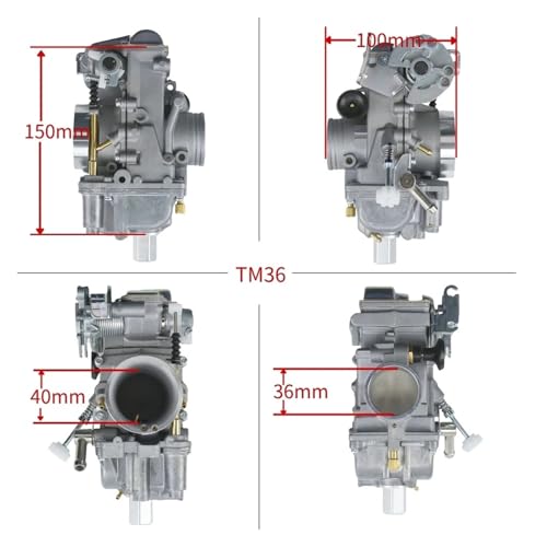 Carburateur moto TM36 résout les démarrages difficiles et engorgements