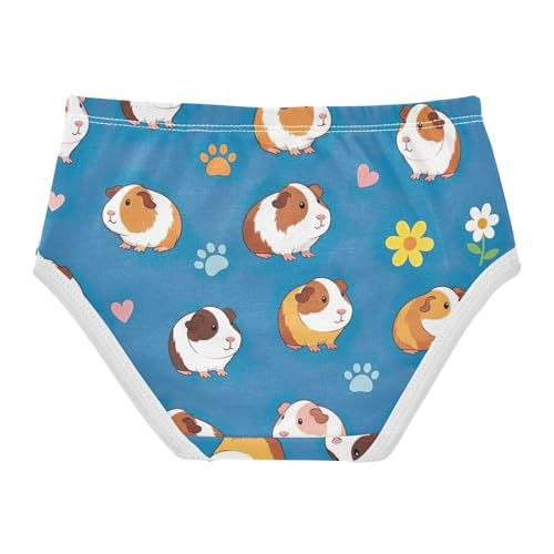 Cute Cartoon Guinea Pigs Floral Toddlers Underwear Floral 2t Cotton Little Girl Panties Flower Briefs Underpants2