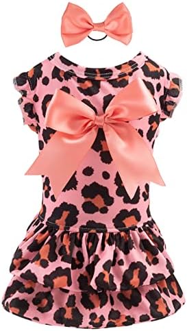 CuteBone Dog Dress Girl Puppy Skirt Cat Outfit Pet Clothes for Small Dogs Costume Birthday Gift DR23S