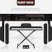 UMOMO U-723 88 Key Digital Piano Keyboard with Piano X Stand, Full Size Electric Piano with Headphone, 3 Pedal, Electronic Piano for Beginner, Adults, Black