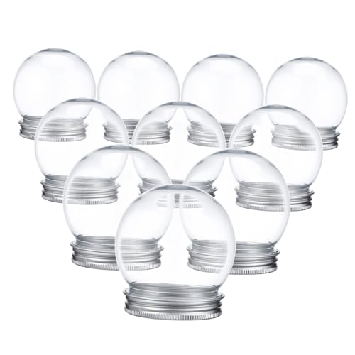 LIFKICH 10 Stück 150 Ml Leere Schneekugel Mit Schraubverschluss DIY...