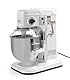 HENDI Planetenrührer, Küchenmaschine, Digitales Bedienfeld, inkl. Schüssel, Schläger, Schneebesen, Teighaken, Eingebaute Sicherheitsabschalter, 7L, 230V, 650W, 240x420x(H)425mm, Gussstahl, Kunststoff