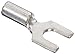 Panduit P18-6F-C Fork Terminal, Non-Insulated, 23 - 16 AWG Wire Range, #6 Stud Size, 0.03" Stock Thickness, 0.3" Terminal Width, 0.63" Terminal Length, 0.21" Center Hole Diameter (Pack of 100)