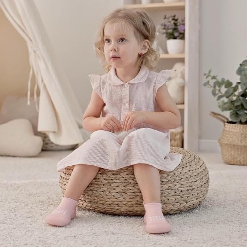 Image of Baby Sock Shoes Baby Walking Shoes Infant Non-Slip Breathable Slippers with Soft Rubber Sole Baby Boys Girls Sneakers