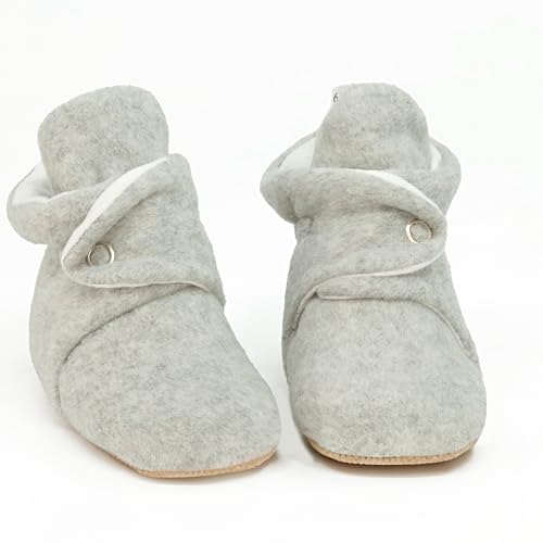 Ella Bonna Fleece Baby Booties, Warm Organic Infant Booties4