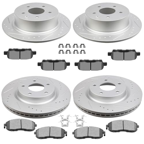 Image of SCITOO Brake Kits Front Rear Brake Rotors Brake Pad:31464;31312;D815;D1393 | Fit For Nissan For Altima 2007-2013