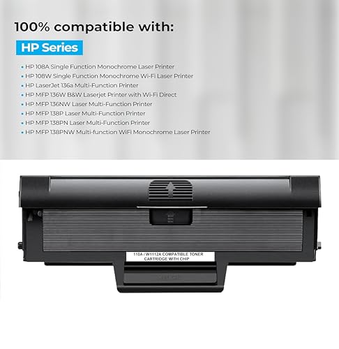 Image of CANOFF 110A Toner Cartridge Compatible for H.P. LJ Printer 108, 108a, 108w, 136, 136a,136w, 136nw, 138, 138pnw, 138fnw (110A - 1pcs)