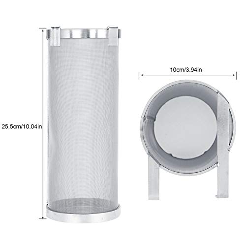 Spider Sieb Korbfilter für Homebrew Hopfen Bier & Tee Braueimer Fermenter Wasserkocher, 304 Edelstahl 300 Mikron Maschenweite 4 X 10 Zoll/6 X 14 Zoll(10 * 25.5cm)
