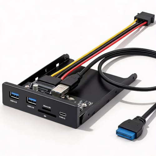 Front Panel Hub with SD and USB-C