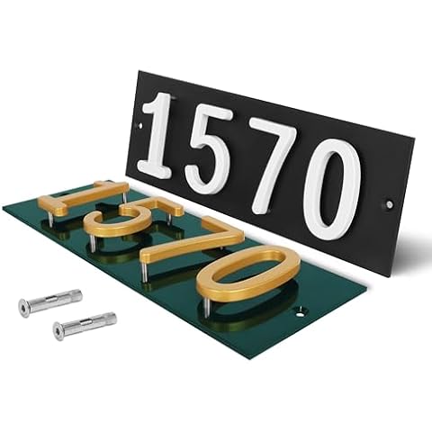 Royal Shade Custom House Number Sign Cover