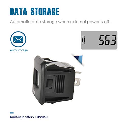 Runleader Digital Hour Meter, Maintenance Reminder,Volt Dc 5V To 60V For Ztr Lawn Mower Tractor Generator Golf Cart Club Car Scrubber Marine Atv Motor And Gas Powered Equipment (1) #TOP3