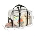 Transparente Stadiontasche, robuster PVC-Kulturbeutel mit Reißverschluss, wasserdichte Kosmetiktasche für Sportveranstaltungen, transparenter Reise-Organizer mit Nass-Trocken-Trennung, für (Schuh