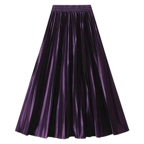 Jupe femme plissée longue élastique pour toutes les morphologies