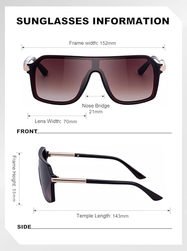 Image of Classic Men's Sunglasses Metal Frame Shades(99278)
