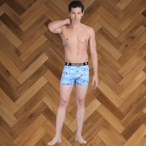 Image of Men's Nylon Stretch Printed Trunk | Ultra-Soft, Breathable Innerwear for Men | Stylish & Supportive Fit