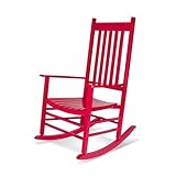 Shine Company 4332CP Vermont Rocking Chair, Chili Pepper