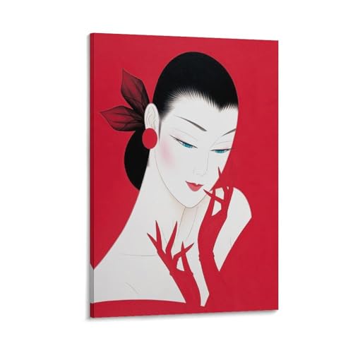  ߓcY̔l m  w |X^[ (55) EH[A[g  G xbh[ rO ǂ̊G20x30inch(50x75cm)