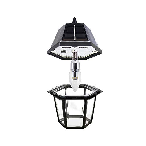 Gama Sonic Solar Garden Light or Landscape Pathway Lamp, Shepherd Hook, 7