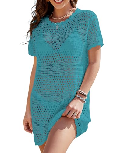 Image of Buauty Womens Swimsuits Coverup Bathing Suits Cover Ups Crochet Swimwear Bikini Beach Dresses 2026 Vacation Outfits