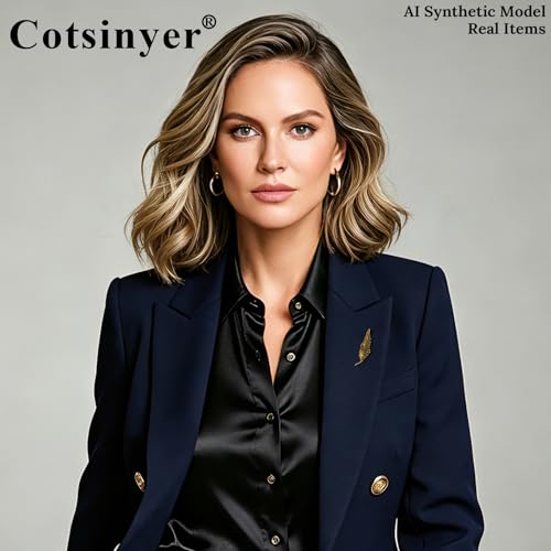 Image of Plated Classic Rose Flower Feather Brooches and Pins for Women Men Fashion Jewelry Delicate Leaf Lapel Dress Accessories Boutonniere Corsage Hat Bag Suit Tie Wedding small,simple