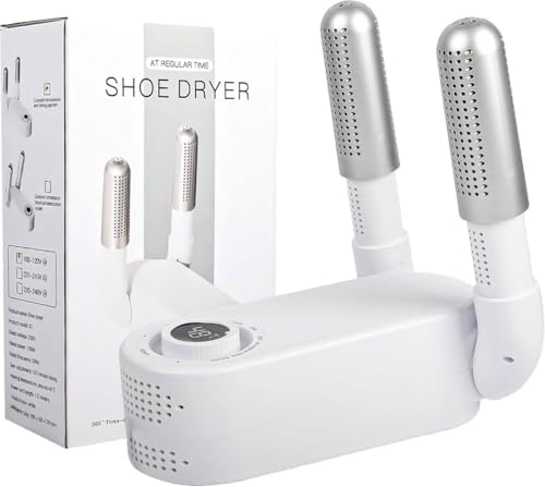 Electric Shoe Dryer with UV Sterilization Foldable Boot Dryer Warmer with Timer Auto Shut Off for Shoes Gloves Socks Hats Moisture Odour Removal Portable Quick Dry Device-image-23