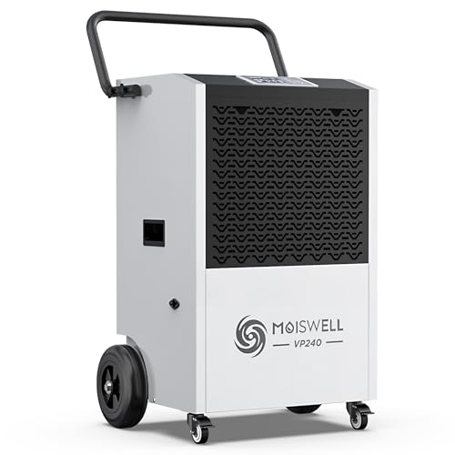 240 Pints Commercial Dehumidifier with Pump and Drain Hose for Ba...
