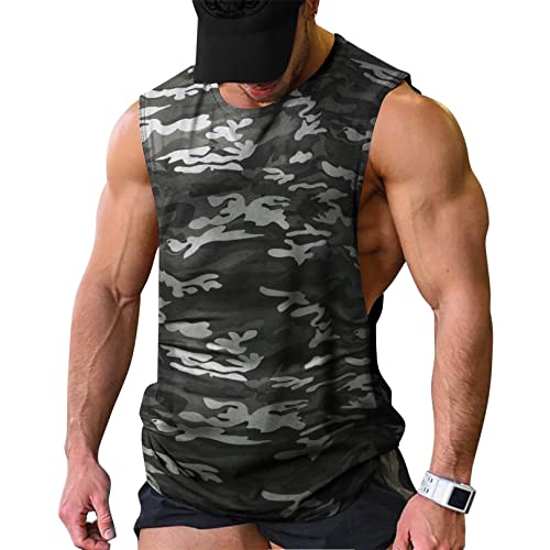 Image of COOFANDY Men Workout Tank Top 2 Pack Gym Bodybuilding Sleeveless Muscle T Shirts