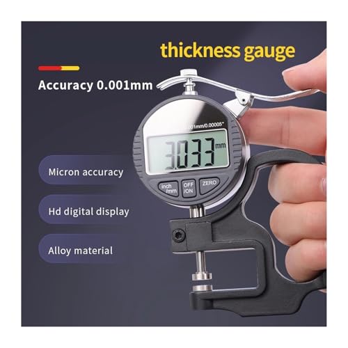 Calibrador digital de espesor Electronic Thickness Gauge 12.7mm con resolución de 0.001mm herramienta de medición micrómetro digital miniatura 3