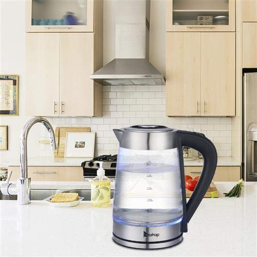 Tetera Eléctrica 2.5L 1500W Acero Inoxidable Azul miniatura 7